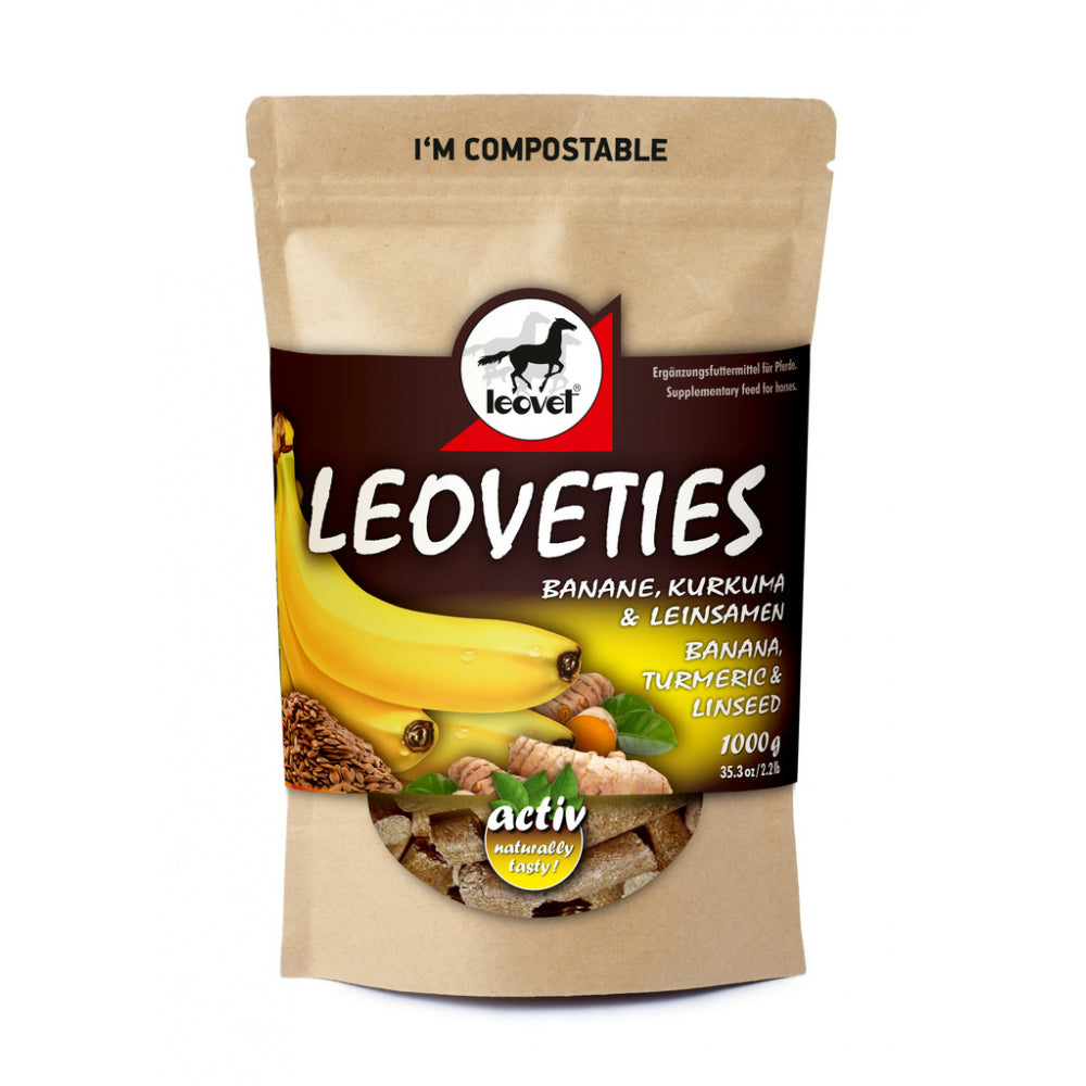 Leovet - Friandises Banane/Graine De Lin/Curcuma