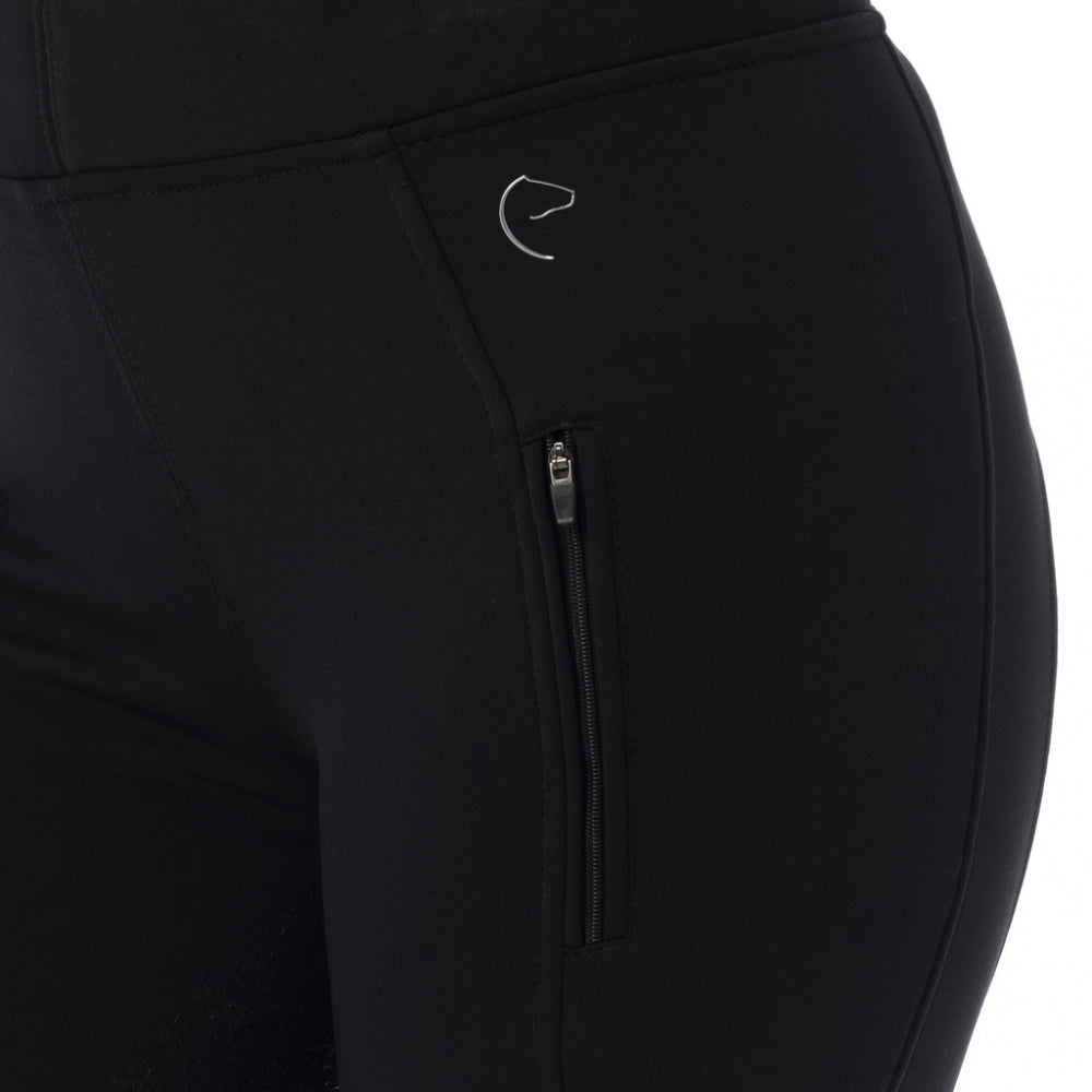 EQUITHÈME - Legging Dolomyt Softshell fond silicone