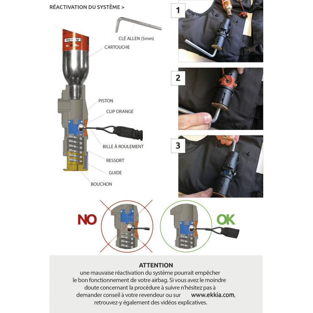 Cartouche pour Airbag Pénélope/EQUITHÈME Airsafe et Air 2