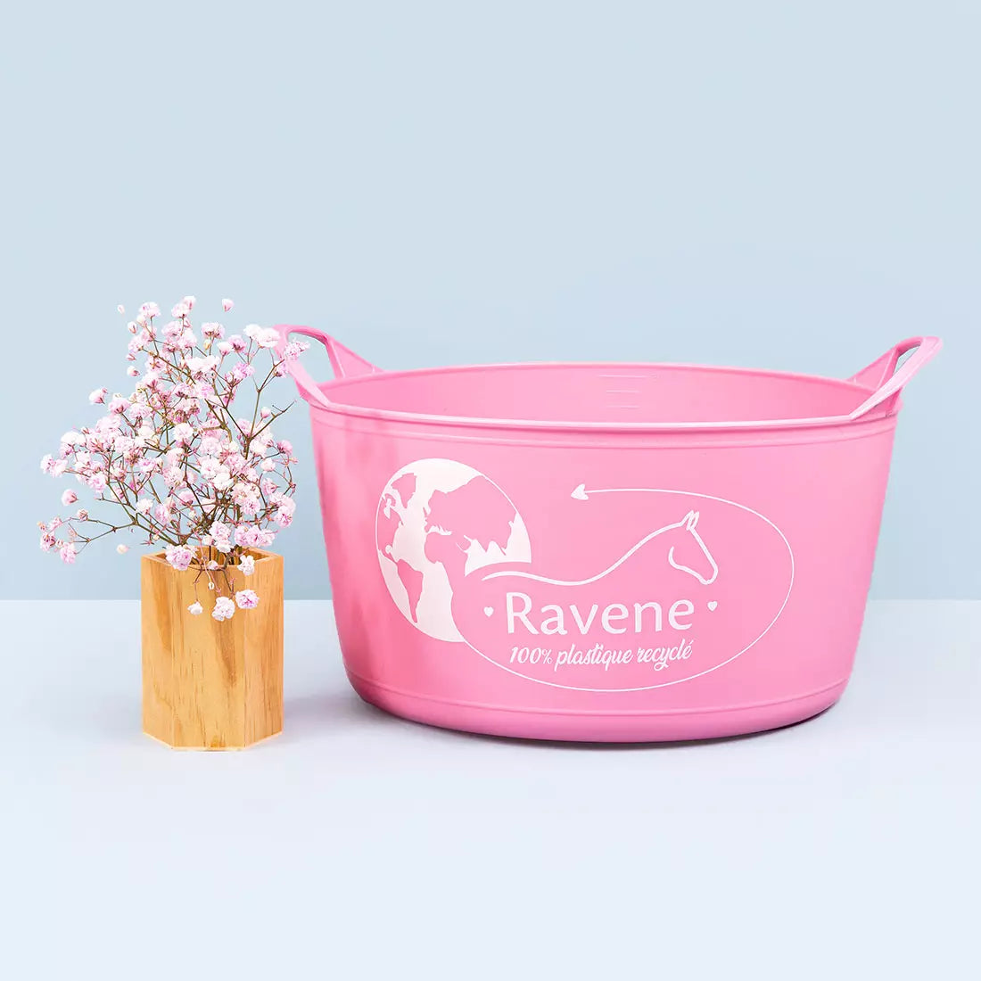 Ravene - Seau Flexible Plastique Rose